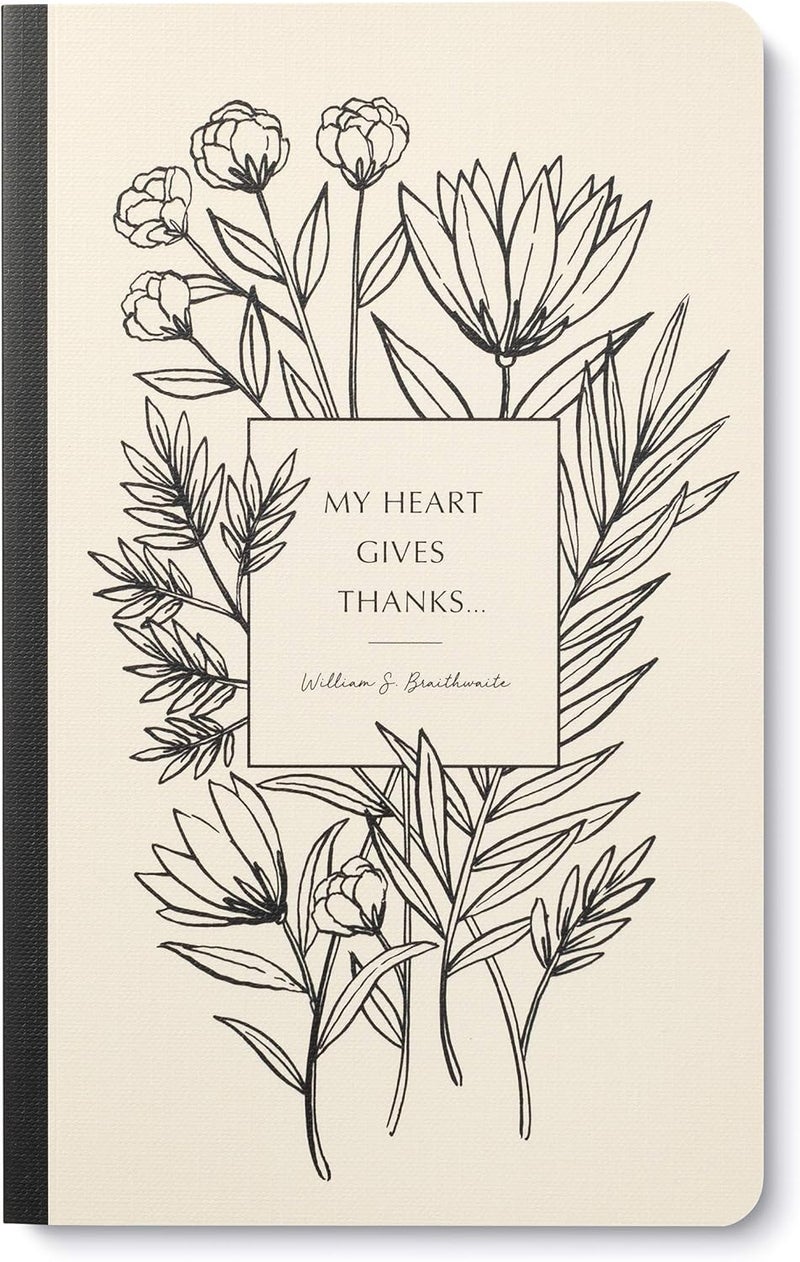 Compendium Softcover Journal - My heart gives thanks… – A Write Now Journal with 128 Lined Pages, 5″W x 8″H - Image 1